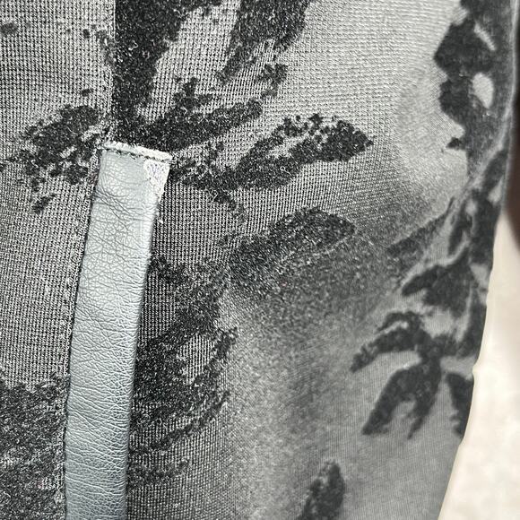 89th & Madison Blazer Jacket Womens XL Black Floral Velvet Burnout Open Front - Picture 4 of 10